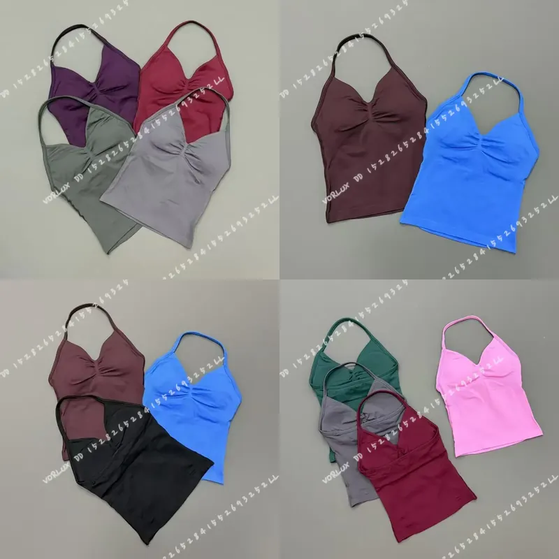 Yoga Và Fitness - Women Gym Workout Tank Top Halter