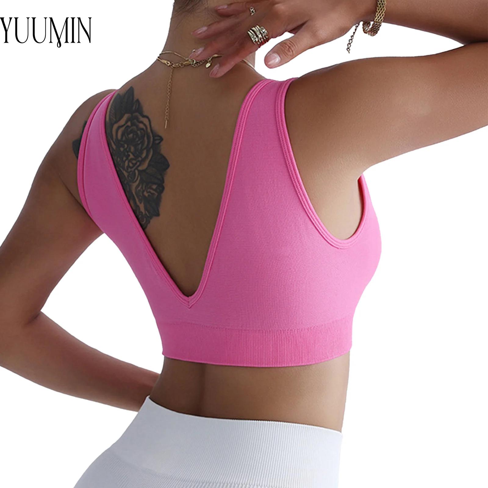 Yoga Và Fitness - #S-L Women Low Cut V Back