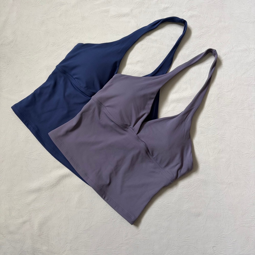 Logo V-neck Hanging Neck Vest  - Yoga Và Fitness review and price