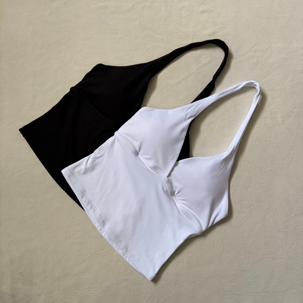 Logo V-neck Hanging Neck Vest  - Yoga Và Fitness review and price