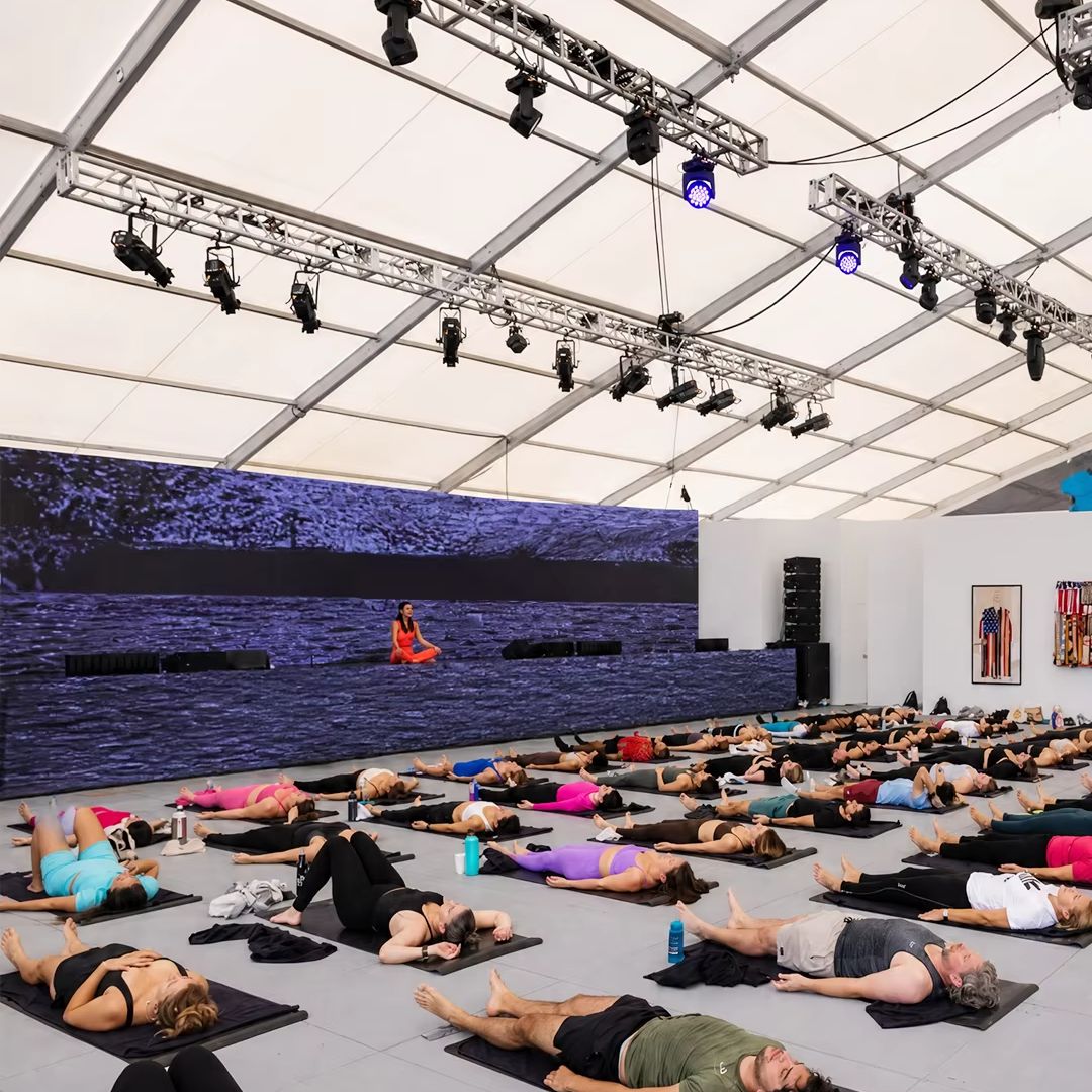 White Aluminum Atrium Tent Opt - Yoga Fitness Retreat review and price