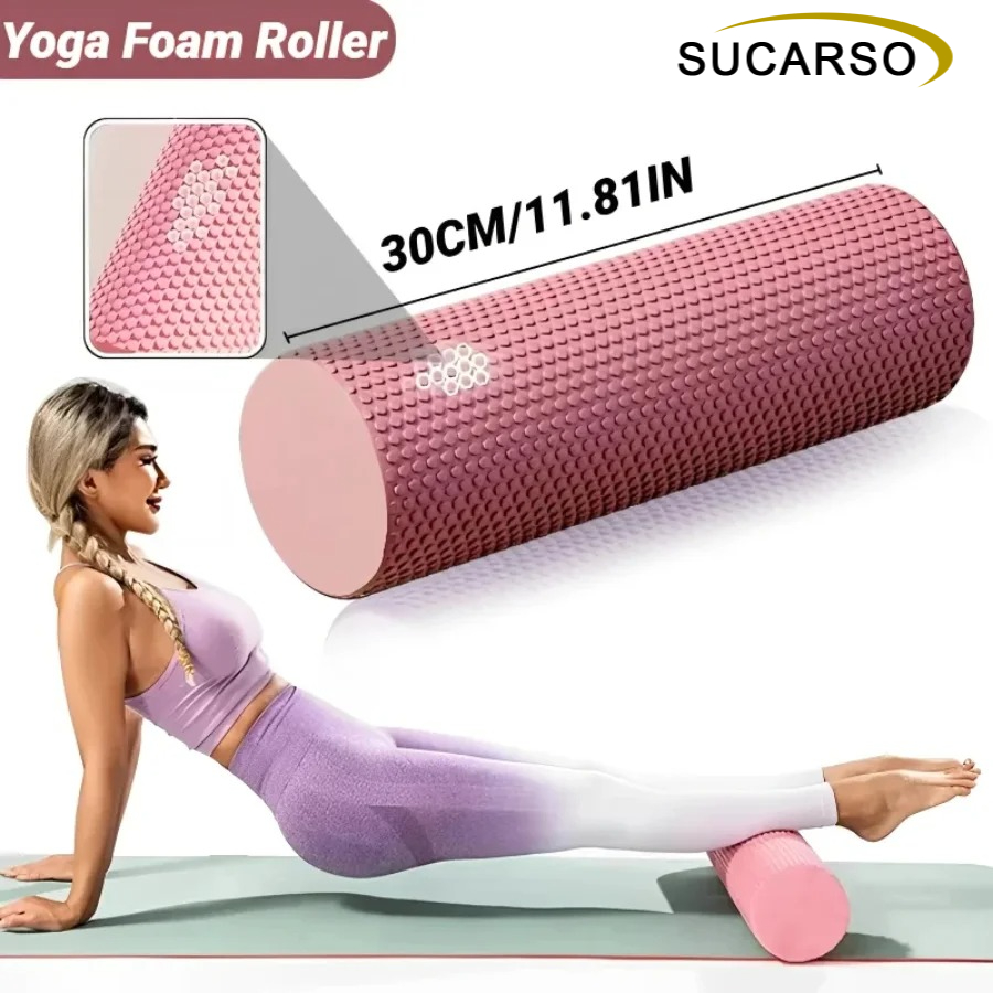 30x10cm EVA Textured Foam Roll - Yoga Fitness Roller review and price
