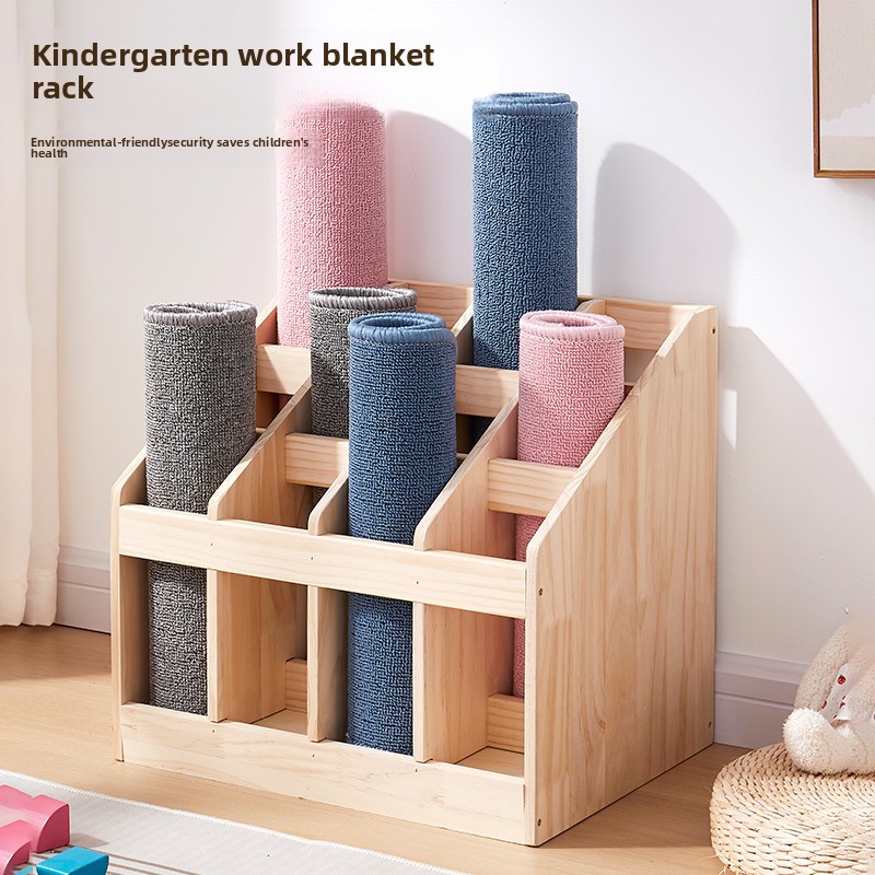 Solid Wood Floor Storage Rack  - Yoga Fitness Room review and price