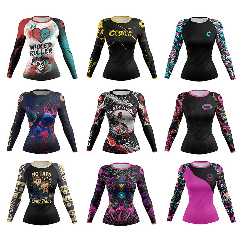Women MMA Compression Sport T- - Yoga Fitness Jiu Jitsu review and price